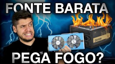 FONTE precisa SOBRAR? Qual a IDEAL? Como CALCULAR a potência para o seu PC? DeepCool DA500 e RX 590