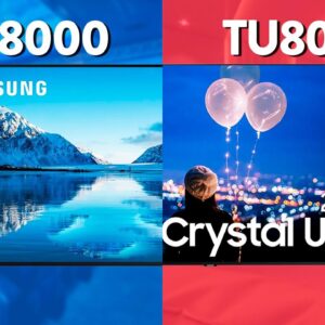 Crystal AU8000 (2021) vs TU8000 (2020) // Vale a pena A NOVA TV 4K SAMSUNG??