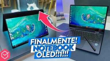 DIVISOR DE ÁGUAS! é o PRIMEIRO NOTEBOOK TELA OLED que testamos!