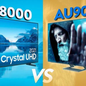 qual MELHOR TV 4K SAMSUNG SAMSUNG até R$3.000? // CRYSTAL UHD AU8000 vs AU9000