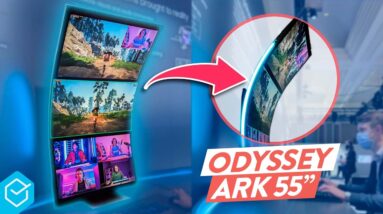 🔥SURREAL! um MONITOR CURVO DE 55”!! // Samsung Odyssey Ark (Hands-on)