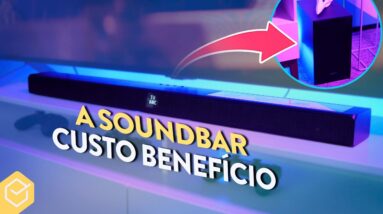 RECOMENDO! 🔉 SOUNDBAR com SUBWOOFER BOA e BARATA! // Samsung HW-T555 (boa pra cinema em casa!)