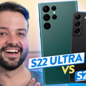 Galaxy S22 ULTRA vs Galaxy S22  // VALE ECONOMIZAR? unboxing e comparativo!