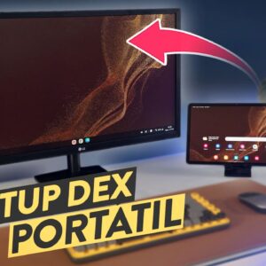 ADEUS COMPUTADOR! SETUP de TRABALHO MINIMALISTA com CELULAR / TABLET no MODO DEX!!