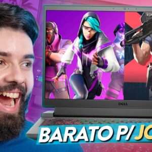 #4 NOTEBOOKS bons e baratos para JOGAR FORTNITE e VALORANT // modelos custo benefício!