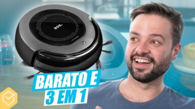 O ROBÔ ASPIRADOR MAIS BARATO (R$288) que já USAMOS! // EOS Smart Clean EAR01T