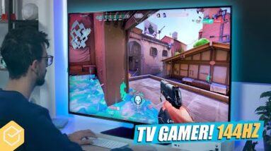 SAMSUNG QN90B // uma TV 4K 144hz que RODA XBOX GAMEPASS!! SURREAL! TV GAMER REAL!