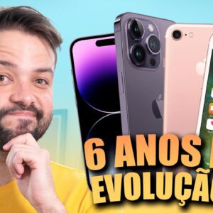 iPhone EVOLUIU muito em 6 ANOS?? // iPhone 14 PRO vs iPhone 7 ( 2016 )