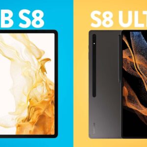 GALAXY TAB S8 vs S8 ULTRA // é necessário PAGAR MAIS CARO?