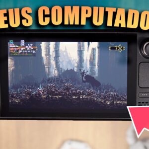 CHEGOU! 🤩 STEAM DECK o PC GAMER PORTÁTIL!! // Será que RODA TUDO LISO?