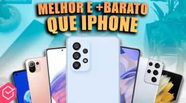 5 CELULARES MELHORES e MAIS BARATOS que um iPHONE // opções CUSTO BENEFÍCIO 2023!