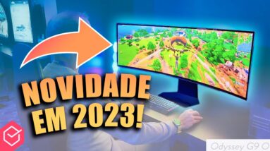 MONITOR GAMER 57”, versão OLED e pra 5K para CRIADORES!! // Novidades SAMSUNG 2023!