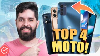 ESTÃO BARATOS! 🔥 4 CELULARES MOTOROLA CUSTO BENEFÍCIO para MARÇO 2023!