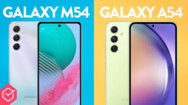 Galaxy A54 vs. Galaxy M54 // qual é o MELHOR CELULAR SAMSUNG INTERMEDIÁRIO?