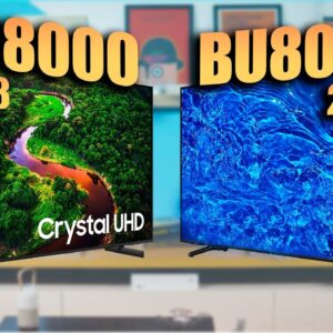 TV 4K SAMSUNG CU8000 (2023) vs BU8000(2022) // qual MELHOR TV BARATA SAMSUNG para 2023?