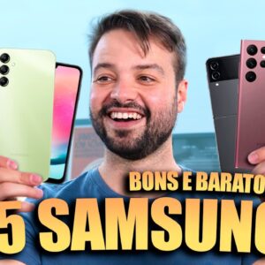 5 CELULARES SAMSUNG BONS e BARATOS para comprar em JUNHO de 2023