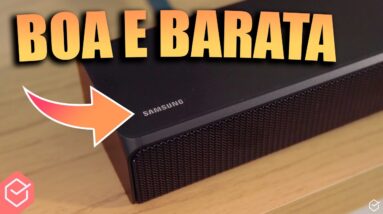 A 🔉 SOUNDBAR com SUBWOOFER BOA e BARATA foi atualizada! // Samsung HW-A555 (boa pra cinema em casa!)