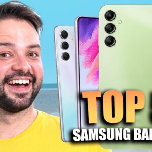 AGOSTO 2023! 5 CELULARES SAMSUNG Bons e Baratos para ⚠️⚠️ COMPRAR AGORA!!