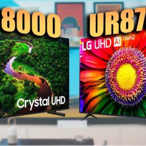 Qual MELHOR TV 4K BARATA da NOVA GERAÇÃO 2023? // Samsung CU8000 vs LG UR8750