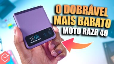 MOTO RAZR 40 // o DOBRÁVEL MAIS BARATO da MOTOROLA vale a pena?! (unboxing e impressões)