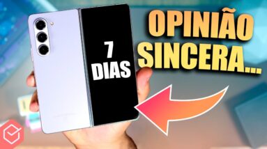 7 DIAS com o NOVO GALAXY Z FOLD 5! // minha 🔥OPINIÃO SINCERA!