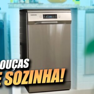 30 DIAS com a NOVA LAVA LOUÇAS SAMSUNG!! // ABRE SOZINHA no FIM e tem MODO HIGIENIZAÇÃO!