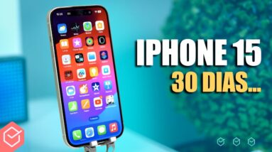 Usei o iPHONE 15 por 30 DIAS! Valeu a pena? // Análise Completa!