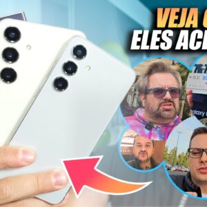 O que OUTROS CRIADORES e JORNALISTAS TECH acharam da LINHA GALAXY S24!