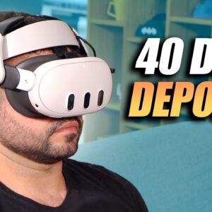 40 DIAS com o META QUEST 3 VR // minha 🔥ANÁLISE SINCERA! 7x mais BARATO que APPLE VISION PRO!