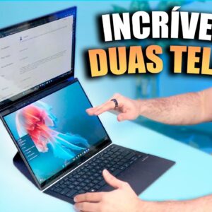 COMPREI um NOTEBOOK DE DUAS TELAS!! // ASUS Zenbook DUO 2024