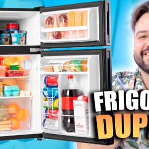 Novo FRIGOBAR com FREEZER e PORTA DE VIDRO!! LINDO! // EOS DUPLEX 88L EFB140V