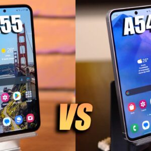 GALAXY A55 vs GALAXY A54 // vale comprar o MODELO MAIS RECENTE? Ou economizar?