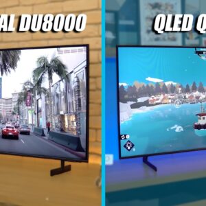 CRYSTAL DU8000 vs QLED Q60D // qual é a melhor TV 4K BARATA da SAMSUNG?!