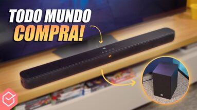 POR QUE todo mundo COMPRA essa NOVA SOUNDBAR com SUBWOOFER?! //JBL SB180 CINEMA