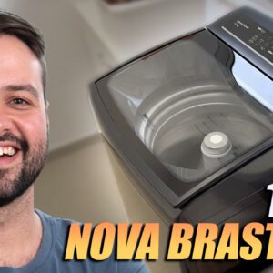 MÁQUINA DE LAVAR 15KG com INÍCIO AGENDADO, TIMER e MUITO ESPAÇO! // BRASTEMP BWT15