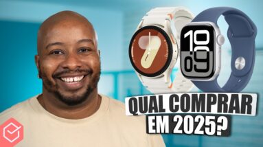 SAMSUNG vs. APPLE // qual é o MELHOR SMARTWATCH em 2025!? (Series 10 vs. Watch 7)